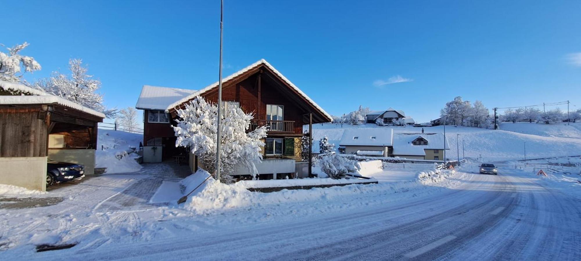 Naturnahe Familienwohnung Ruschegg 외부 사진