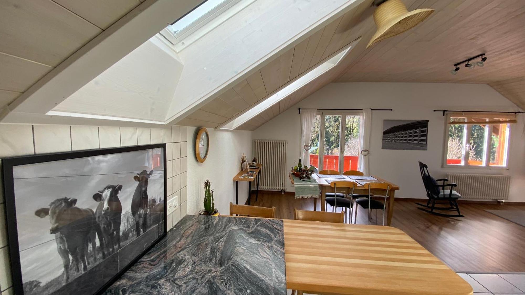Naturnahe Familienwohnung Ruschegg 외부 사진