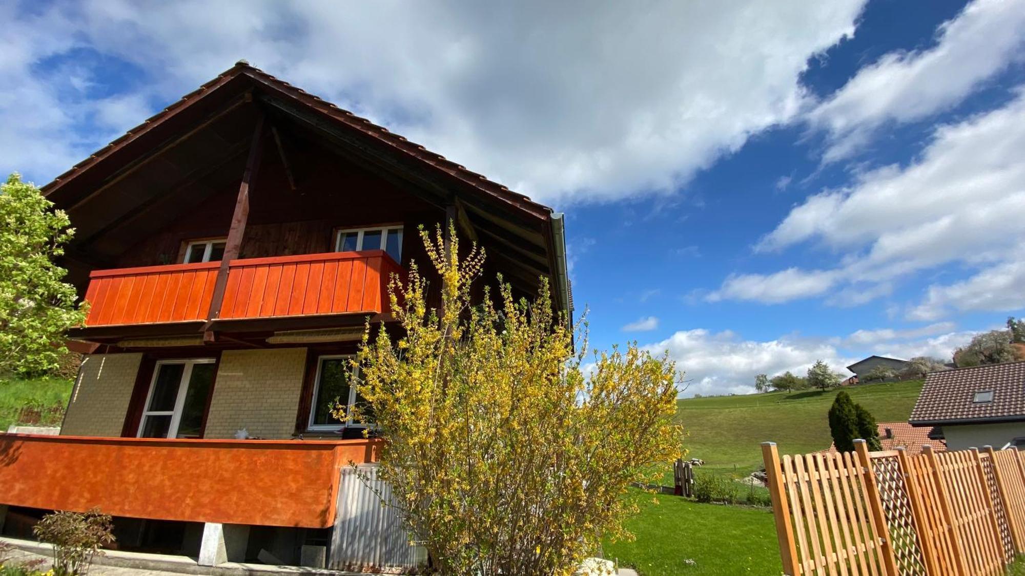 Naturnahe Familienwohnung Ruschegg 외부 사진